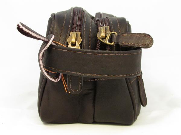 Dorado Leather Double Zip Shave Kit 117