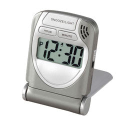 Voltage Valet 2TS LCD Travel Alarm Clock