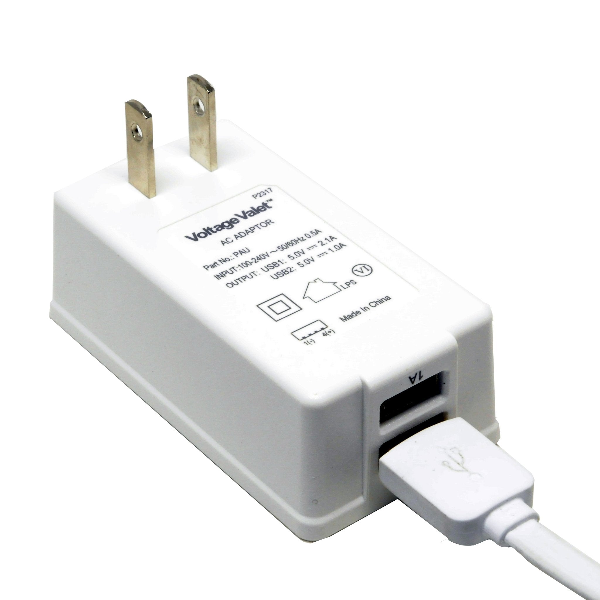 Voltage Valet PAU Adapter Plug With Port USB North, Central and South America