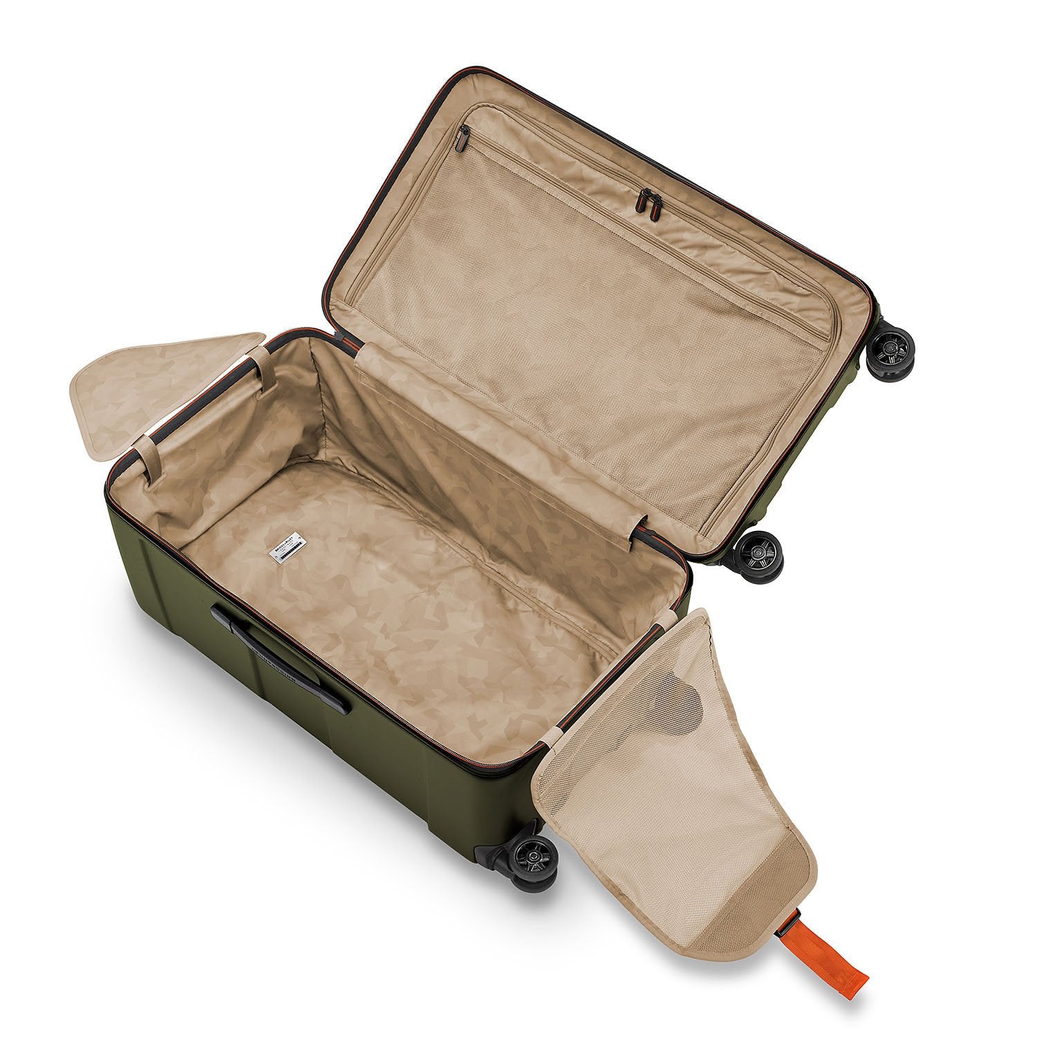 Extra large spinner luggage top