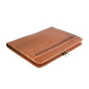 NLDA Zip Letter Pad Portfolio -  Tan