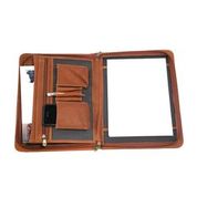 NLDA Zip Letter Pad Portfolio -  Tan